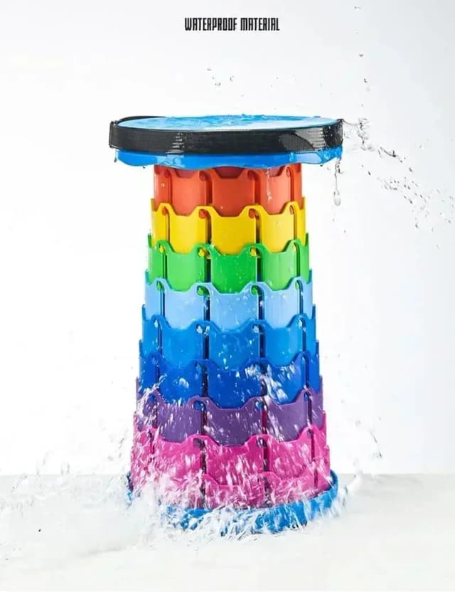 Sgabello pieghevole Sgabello telescopico pieghevole per carichi pesanti con capacità di carico 400 libbre, sgabello retrattile portatile per la pesca in campeggio