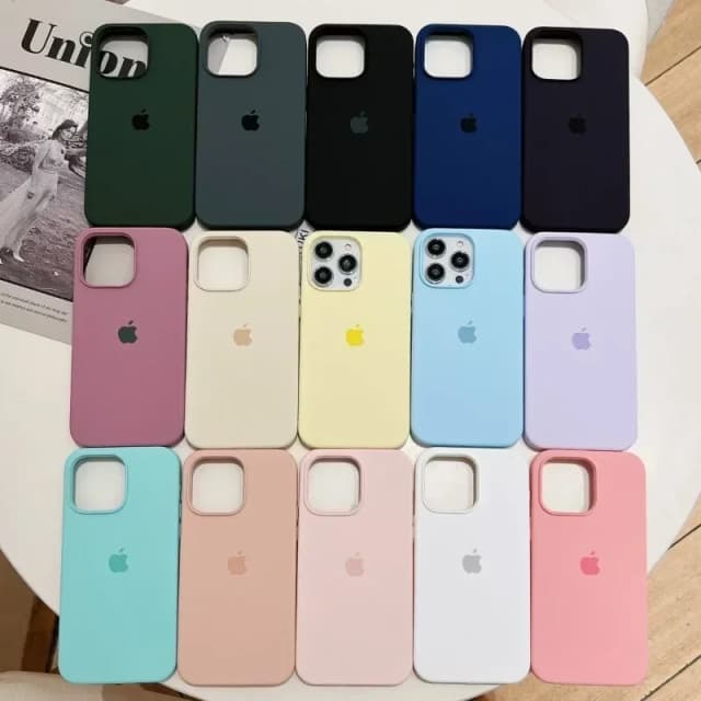 Custodie in silicone ufficiali originali per iPhone 16 13 14 15 12 Pro Max Custodia per Apple iPhone 16Plus 16 14 15 13 12 Pro Custodia