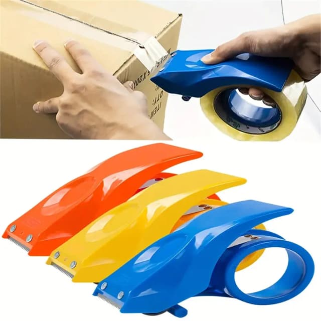 Dispenser di nastro multicolore: resistente, ergonomico con lama di precisione, ideale per uso ufficio e commerciale, nessun assemblaggio necessario