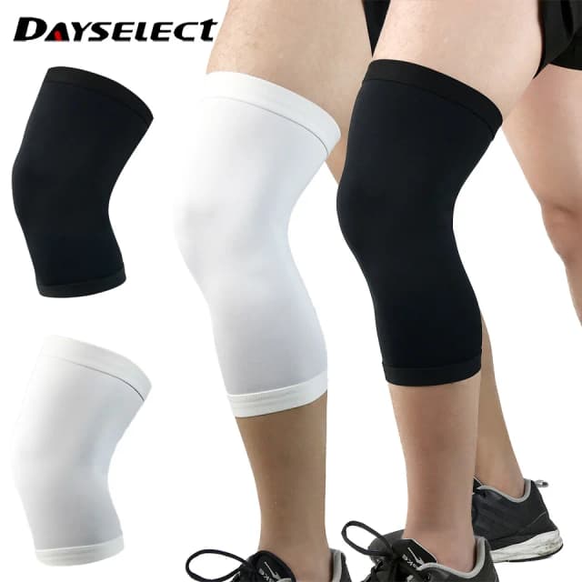 1 pz ginocchiere sportive in silicone antiscivolo lavorato a maglia compressione protezioni per le gambe fitness corsa all'aperto e ciclismo alpinismo