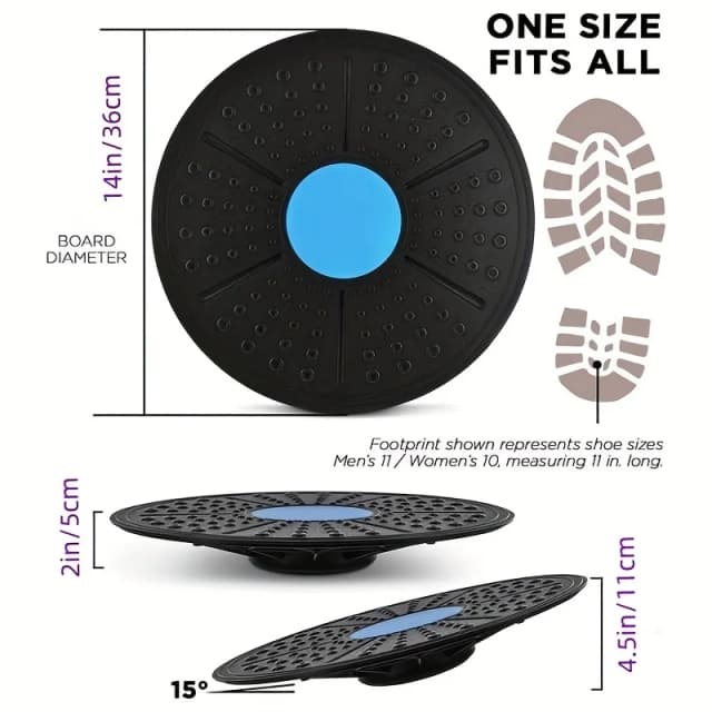 Balance Board per yoga da 1 pezzo, pedale per allenamento fitness, Balance Board per allenamento sensoriale, attrezzatura per il fitness per la riabilitazione sensoriale ﻿