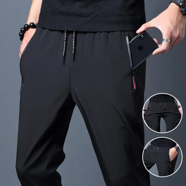 Pantaloni casual da uomo Business Stretch Slim Fit Elastico in vita Jogger Coreano Classico Blu Nero Grigio Pantaloni di marca maschile