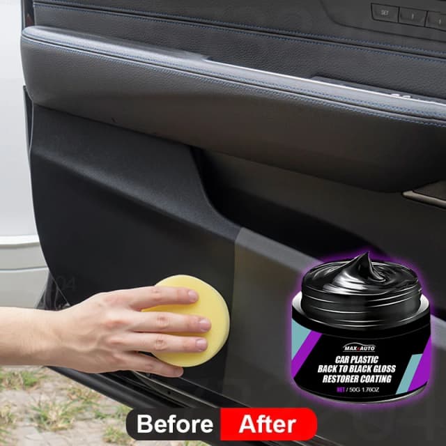 Restauratore di plastica per auto Ritorno al nero lucido Interni auto Pelle e pannello Rinnovo agente di rivestimento in cera Lucidatura automatica e rivestimento di riparazione