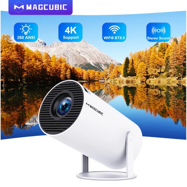 Proiettore Magcubic HY300 Pro 4K Android 11 Dual Wifi6 260ANSI Allwinner H713 BT5.0 1080P 1280*720P Home Cinema Outdoor Projetor